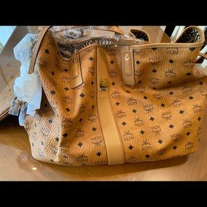 MCM Liz Reversible Large Tote , Congac